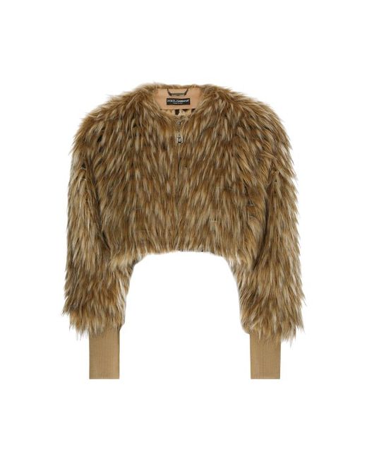Dolce & Gabbana Short faux fur jacket
