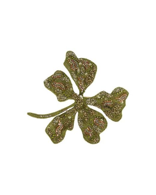 Alberta Ferretti Bijoux flower brooch with beads