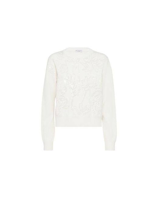 Brunello Cucinelli Dazzling Embroidery sweater