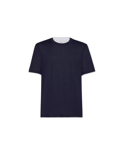 Brunello Cucinelli T-shirt with superimposed effect