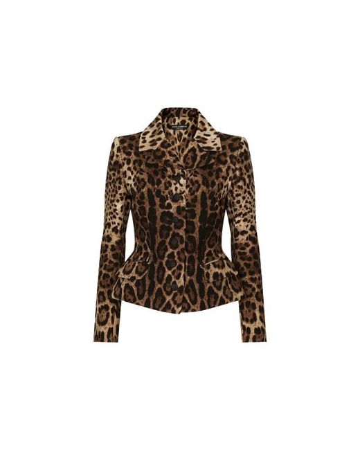 Dolce & Gabbana Single-breasted double crepe jacket