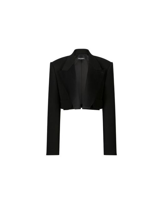 Dolce & Gabbana Short Tuxedo Jacket Double Wool