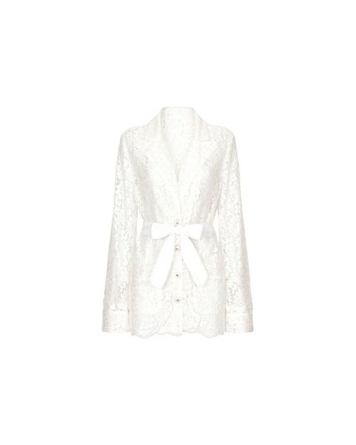Dolce & Gabbana Floral lace pajama shirt