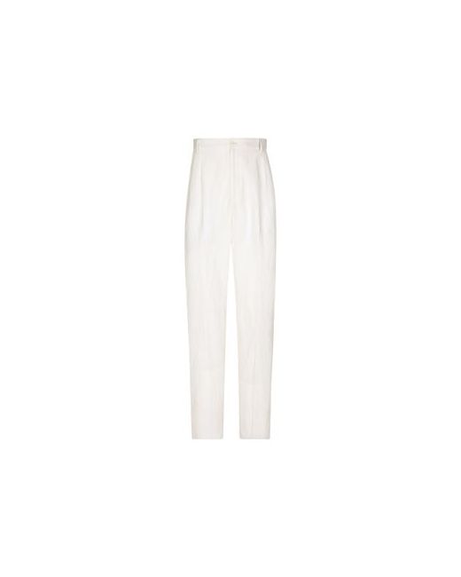 Dolce & Gabbana Tailored linen and silk pants