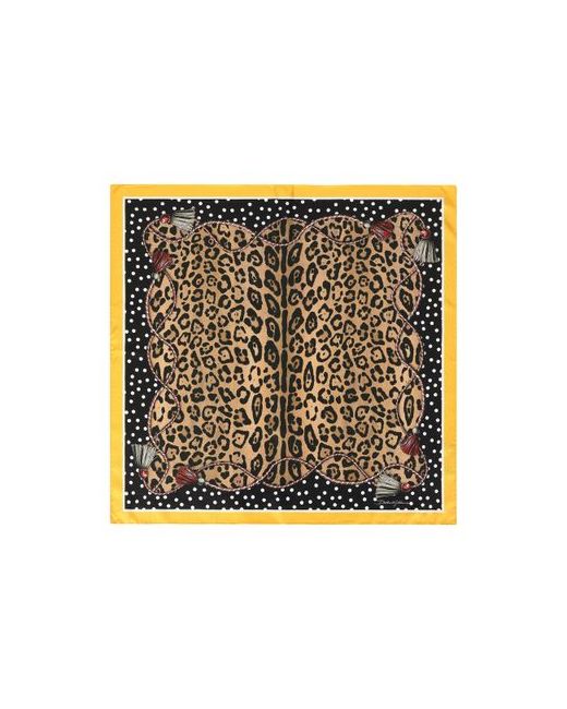 Dolce & Gabbana Leopard-print twill scarf 90 x