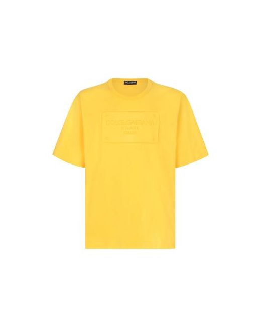 Dolce & Gabbana Cotton T-shirt with embossed logo
