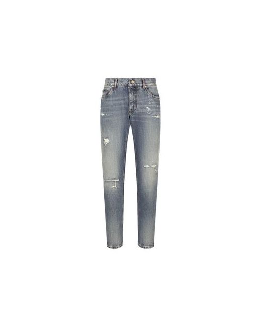 Dolce & Gabbana Regular-fit jeans with abrasions