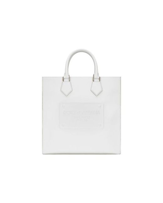 Dolce & Gabbana Calfskin tote bag with raised logo