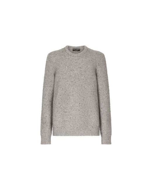 Dolce & Gabbana Round Neck Technical Wool Sweater