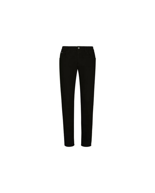 Dolce & Gabbana Washed black slim-fit stretch jeans