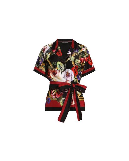 Dolce & Gabbana Twill pajama shirt