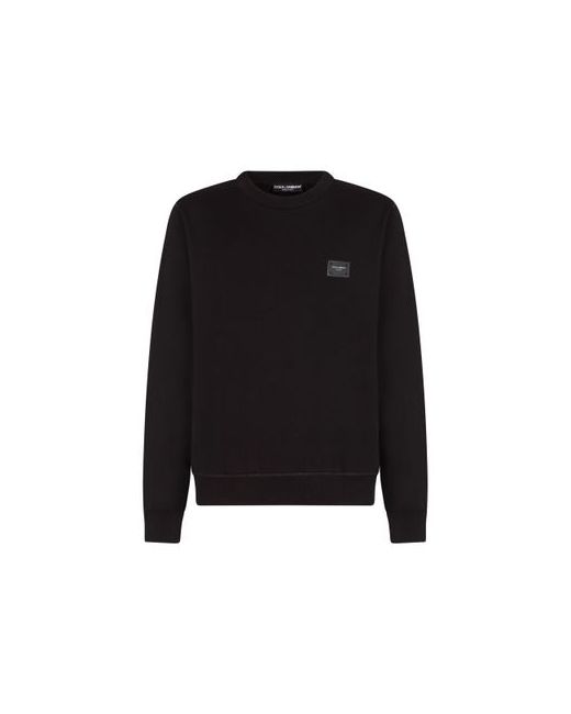 Dolce & Gabbana Jersey sweatshirt with branded tag