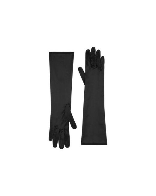 Dolce & Gabbana Short Gloves Stretch Silk Satin