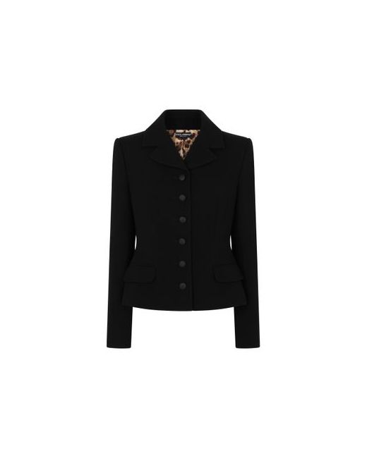 Dolce & Gabbana Single-breasted virgin wool jacket