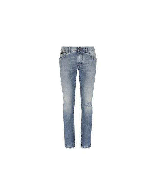 Dolce & Gabbana Skinny stretch jeans with rips