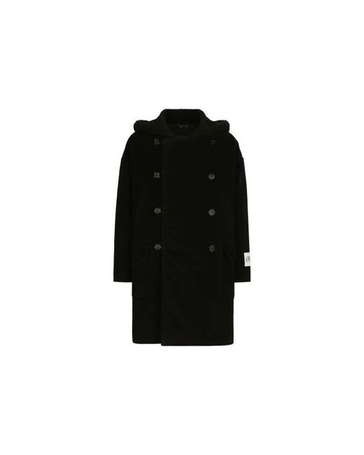 Dolce & Gabbana Fustian coat with shearling hood