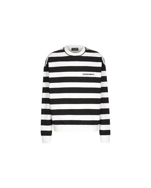 Dolce & Gabbana Striped round-neck sweatshirt