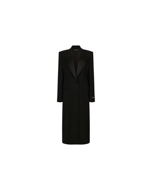 Dolce & Gabbana Long Tuxedo Coat Wool