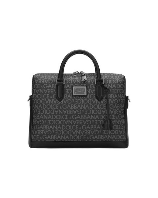 Dolce & Gabbana Coated jacquard briefcase