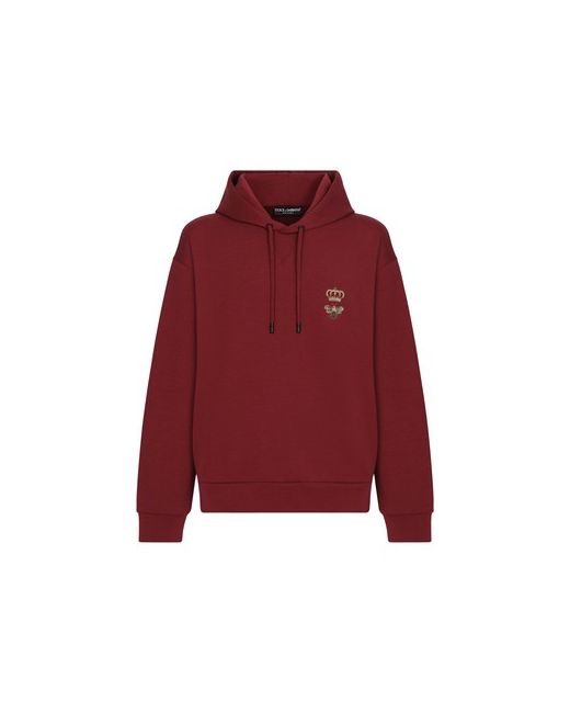 Dolce & Gabbana Cotton jersey hoodie with embroidery