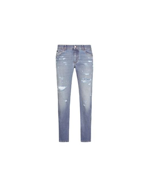 Dolce & Gabbana Slim-fit stretch jeans with rips