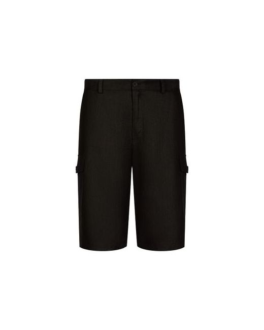 Dolce & Gabbana Linen cargo shorts with tag