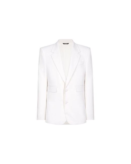 Dolce & Gabbana Single-breasted stretch wool jacket