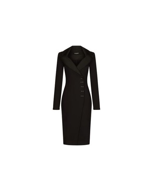 Dolce & Gabbana Technical jersey midi coat dress