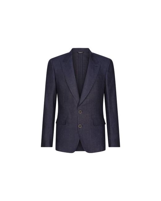 Dolce & Gabbana Single-breasted linen Sicilia-fit jacket
