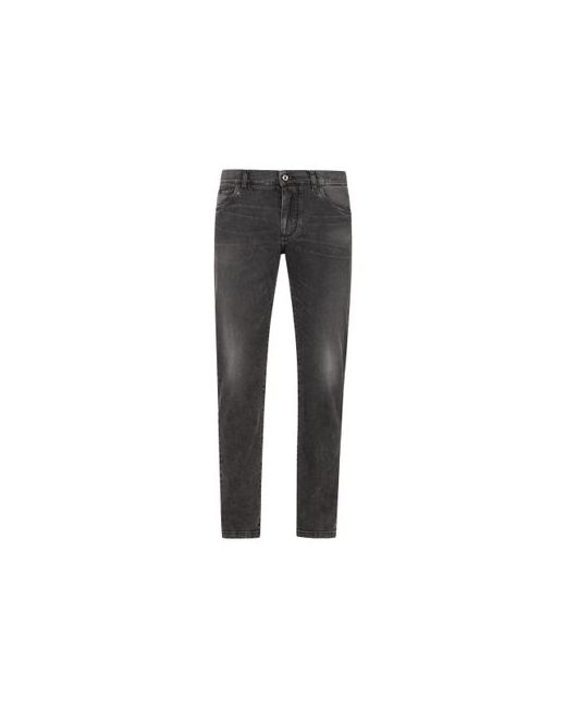 Dolce & Gabbana Gray wash slim-fit stretch jeans