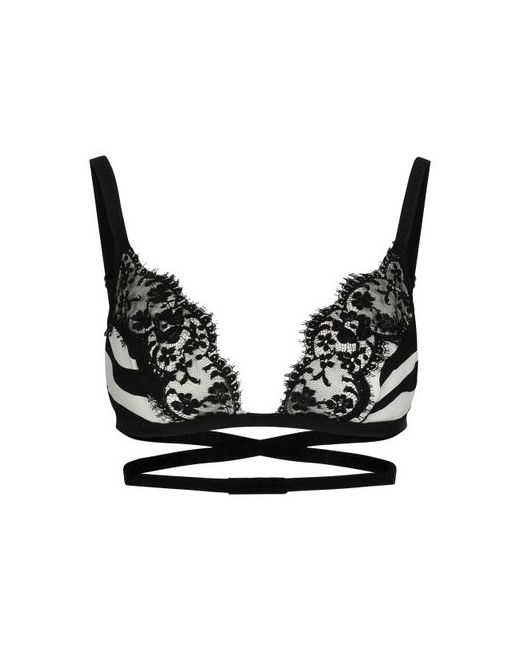 Dolce & Gabbana Zebra-print silk triangle bra