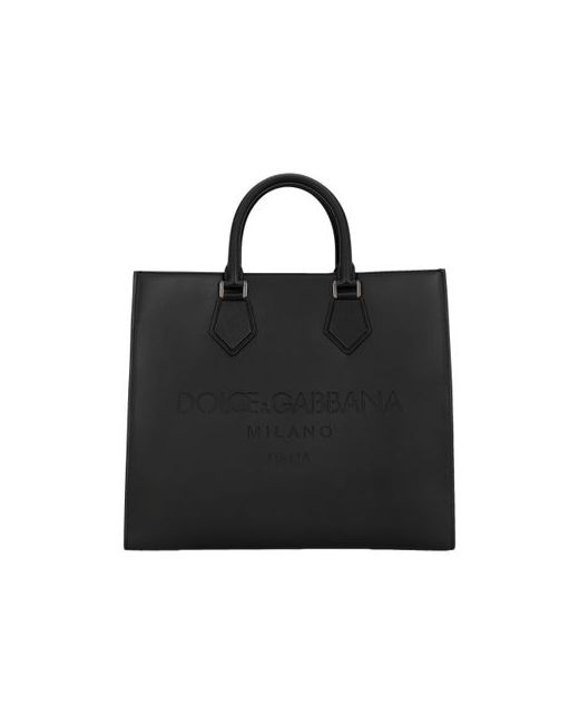 Dolce & Gabbana Calfskin Edge shopper with logo