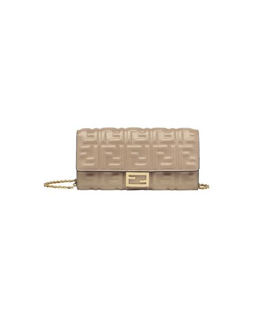 Fendi Baguette Continental Wallet With Chain