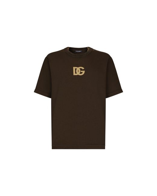 Dolce & Gabbana Cotton T-Shirt with Logo Print