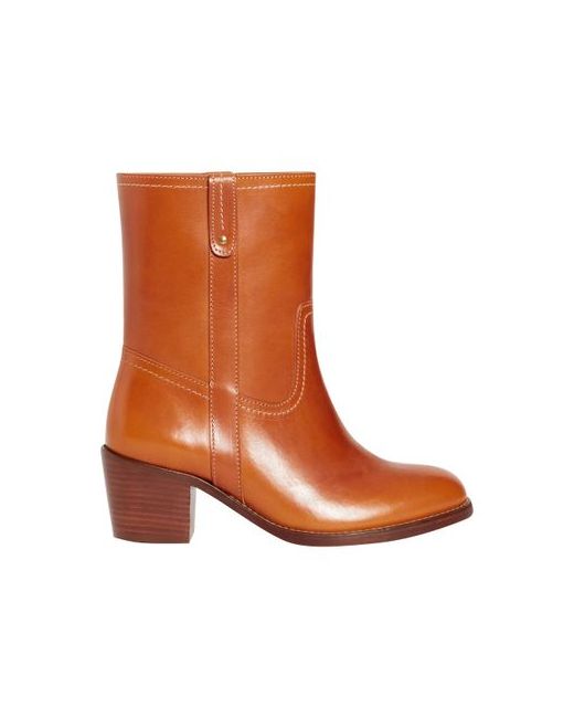 Vanessa Bruno Vegetable-tanned leather ankle boots