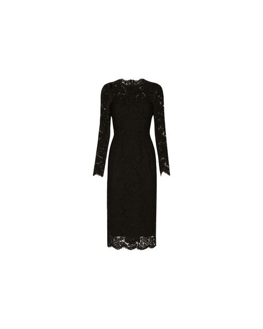 Dolce & Gabbana Long-sleeved stretch lace dress