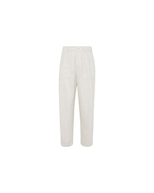 Brunello Cucinelli Relaxed-fit chevron trousers