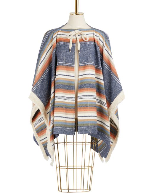 See by Chloé Fringed Poncho Coat
