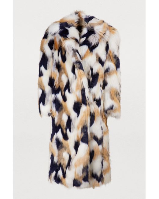 Givenchy Faux fur long coat