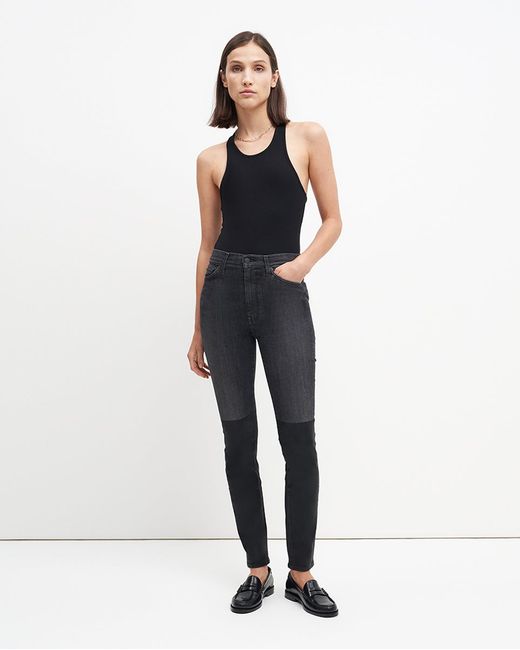 7 For All Mankind High Waist Skinny with Coated Boot in