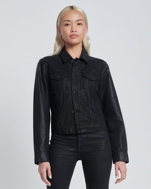 7 For All Mankind Classic Coated Trucker Jacket in
