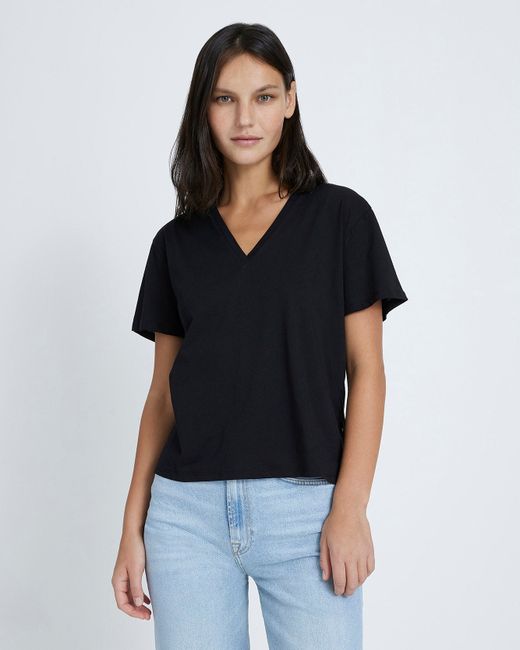 7 For All Mankind V-Neck Tee in