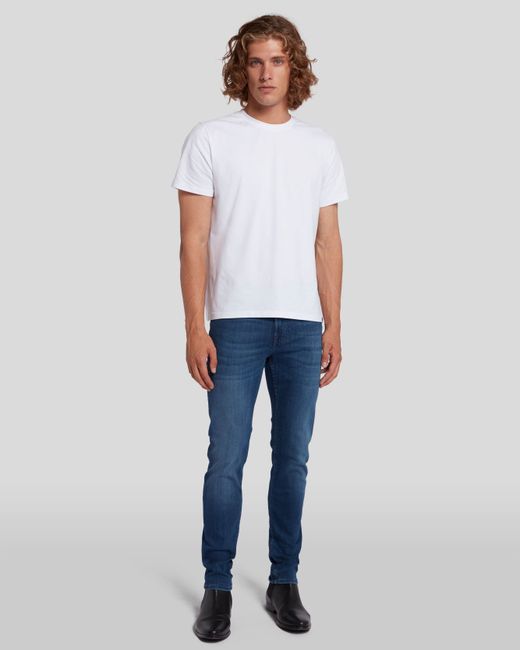 7 For All Mankind Luxe Performance Plus Slimmy Tapered Mid-