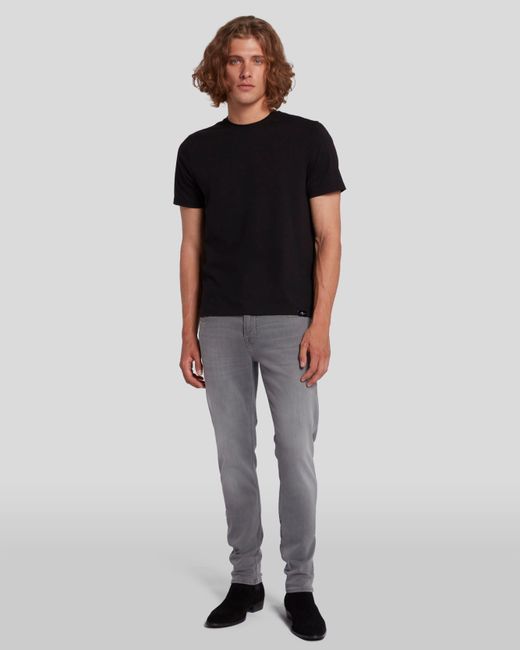 7 For All Mankind Luxe Performance Plus Slimmy Tapered Grey