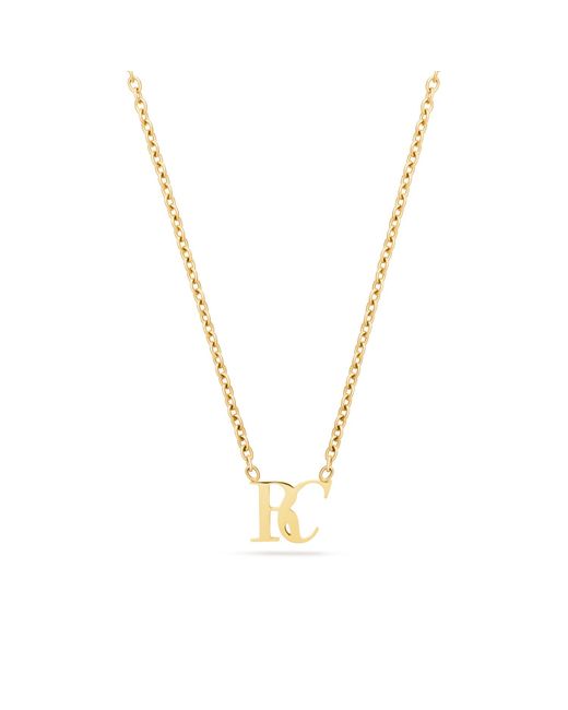 Abbott Lyon Personalised Mini Double Initial Necklace Gold