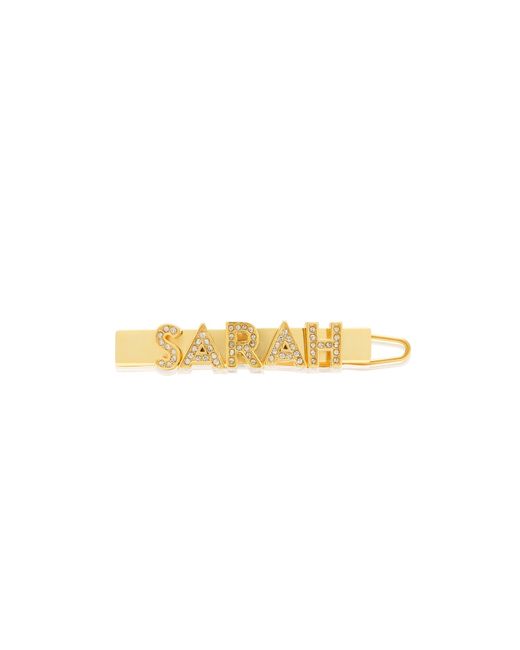 Abbott Lyon Personalised Crystal Name Hair Clip Gold