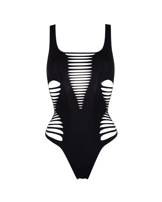 Agent Provocateur Dakotta Plunging Cut Out Swimsuit In Striking