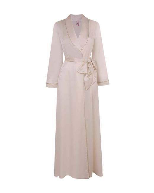 Agent Provocateur Classic Silk Dressing Gown In
