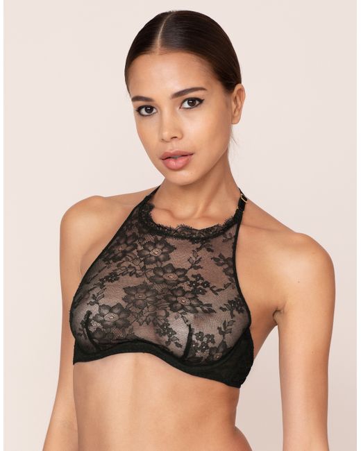 Agent Provocateur Annoushka Bra In Floral Leavers Lace