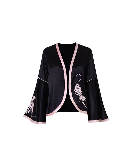 Agent Provocateur Selene Panther Pyjama Jacket In With Trim